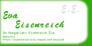eva eisenreich business card